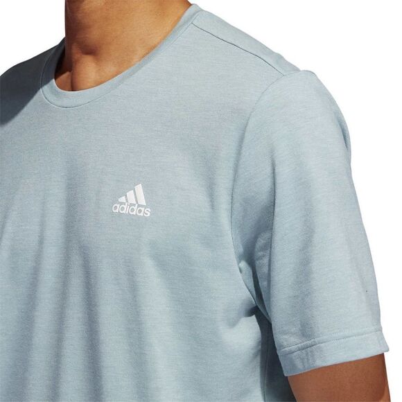 NEW! Adidas Men's Lightweight Melange Short Sleeve Tee - Picture 4 of 16